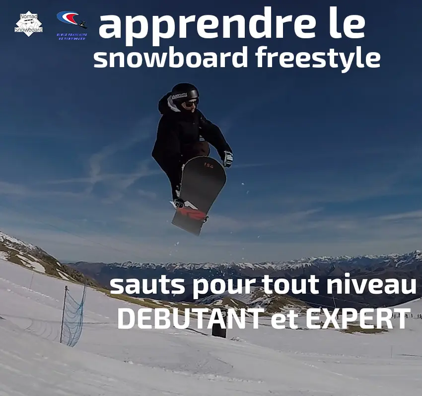 Cours de snowboard freestyle avec l'Ecole Française de snowboard