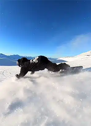 Leçon de snowboard carving avancé aux Menuires avec coaching premium